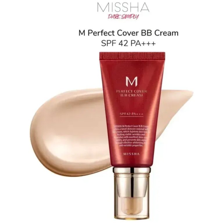 BB Cream M Perfect Cover Missha 50ml - Image 3