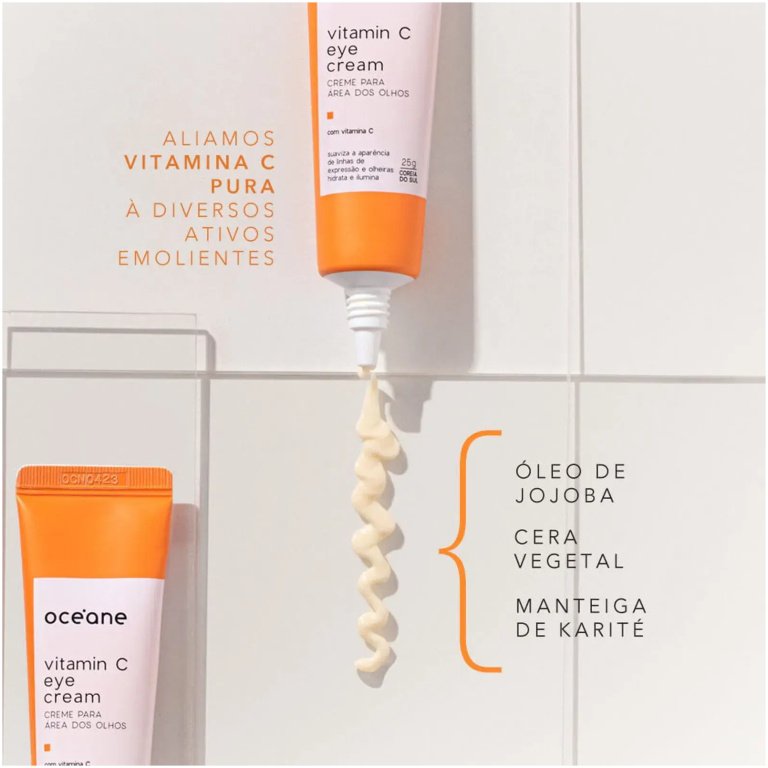 Creme Para Área Dos Olhos Vitamin C Eye Cream Océane 25g - Image 4