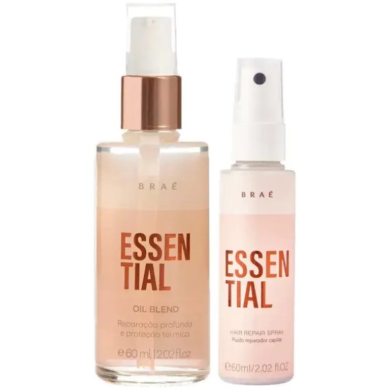 Kit Essential Oil Blend 60ml + Leave-in 60ml Braé (2 Produtos)