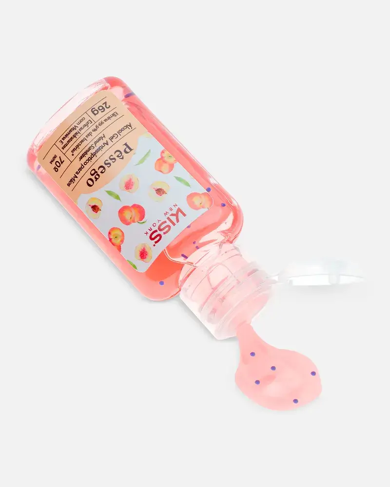 Álcool em Gel Pêssego Kiss New York 26g - Imagem 2