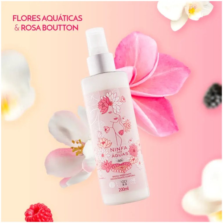 Bruma Hidratante Corporal Ninfa das Águas Fascínio L'Occitane Au Brésil 200ml