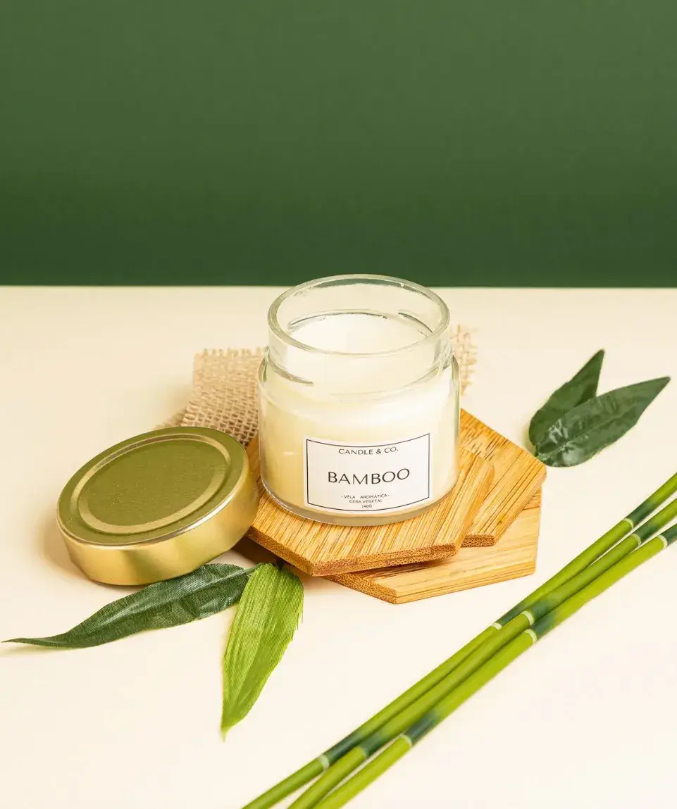 Vela Perfumada Bamboo Candle & Co. 140g - Imagem 2