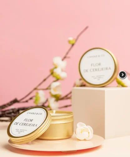 Vela Perfumada Flor de Cerejeira Candle & Co. 90g - Image 2