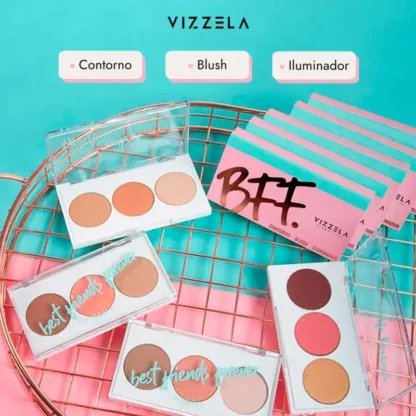 Paleta de Maquiagem BFF 01 Vizzela 7,5g - Image 4