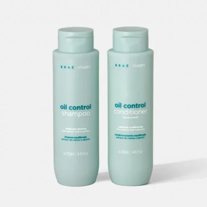 Kit Shampoo 250ml + Condicionador 250ml Oil Control Stages Braé
