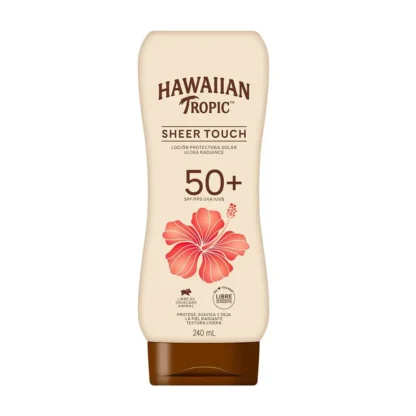 Protetor Solar Corporal Sheer Touch Ultra Radiance FPS 50+ Hawaiian Tropic 240ml