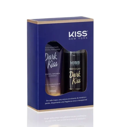 Kit Loção Corporal 180ml + Body Splash 200ml Dark Kiss Kiss New York