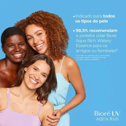 Protetor Solar Facial e Corporal UV Aqua Rich Watery Essence FPS50 Bioré 70g - Image 3
