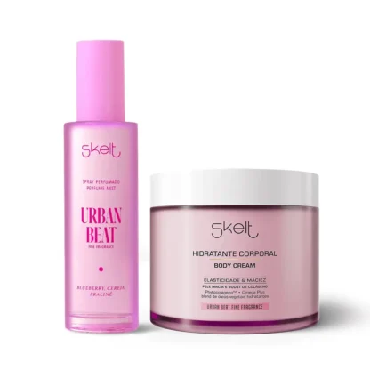 Kit body mist 100ml + hidratante corporal 200g Urban Beat skelt