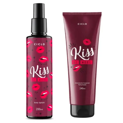 Kit Loção Hidratante Corporal 240ml + Body Splash 200ml Kiss Me More Ciclo Cosméticos