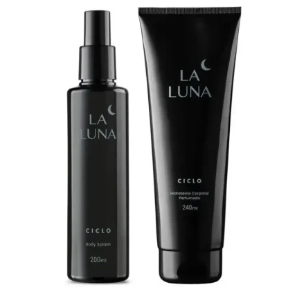 Kit Loção Hidratante Corporal 240ml + Body Splash 200ml La Luna Ciclo Cosméticos