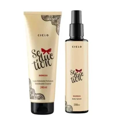 Kit Loção Hidratante Corporal 240ml + Body Splash 200ml Seduction Ciclo Cosméticos