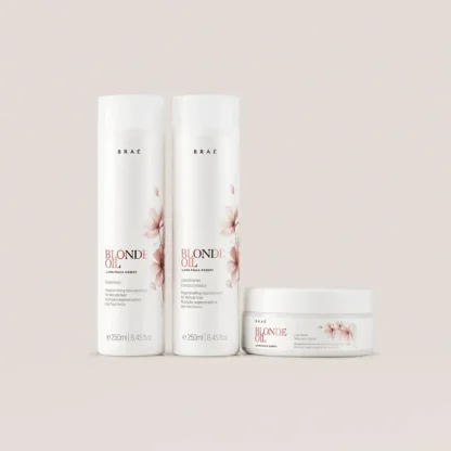 Kit Shampoo 250ml + Condicionador 250ml + Máscara 200g Blonde Oil by Ana Paula Siebert Braé