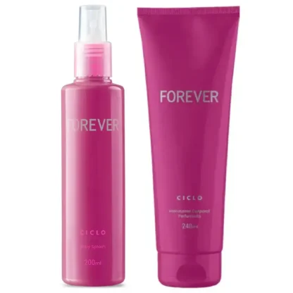 Kit Loção Hidratante Corporal 240ml + Body Splash 200ml Forever Ciclo Cosméticos