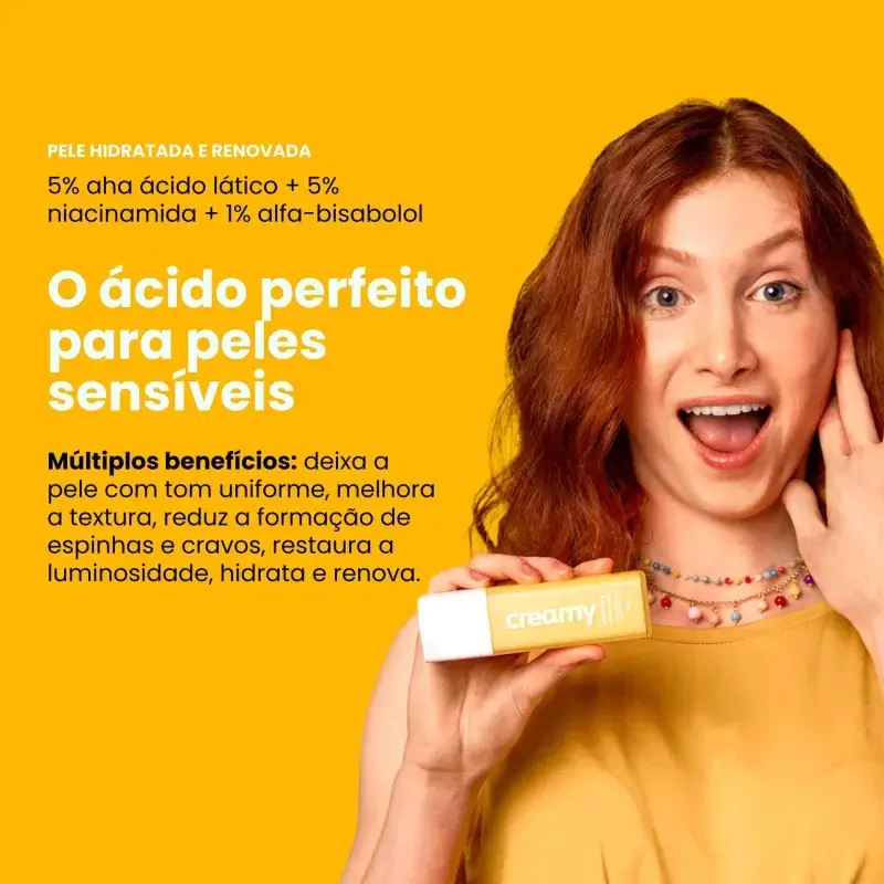Sérum Facial Ácido Lático Creamy 30g - Imagem 2
