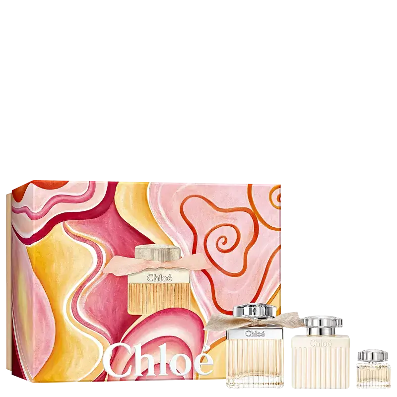 Kit Feminino Chloé Eau de Parfum 100ml + Loção Corporal 100ml + Miniatura 5ml