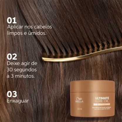 Máscara Capilar Ultimate Luxe Oil Wella Professionals 500ml - Image 2