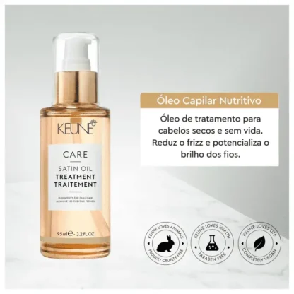 Óleo Capilar Oil Treatment Satin Oil Keune 95ml - Image 2