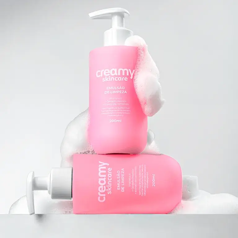 Emulsão de Limpeza Facial Creamy 200ml - Imagem 4