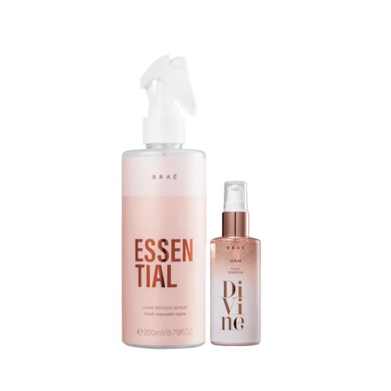 Kit Leave-in Essential 260ml + Divine Plume 60ml Braé (2 Produtos)