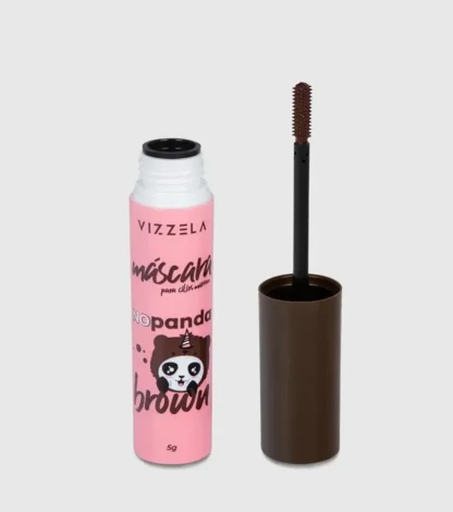 Máscara Para Cílios Marrom No Panda Brown Vizzela 5g