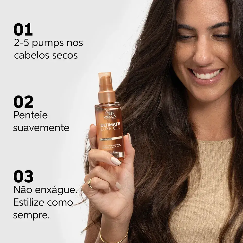 Óleo Capilar Ultimate Luxe Oil Wella Professionals 30ml - Imagem 3