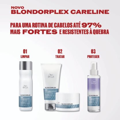 Shampoo Fortificante Blondorplex Wella Professionals 250ml - Imagem 4