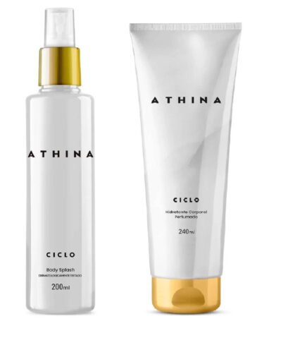 Kit Loção Hidratante Corporal 240ml + Body Splash 200ml Athina Ciclo Cosméticos