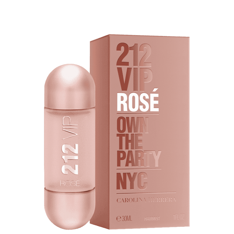 Perfume para Cabelo 212 Vip Rosé Carolina Herrera 30ml - Imagem 2
