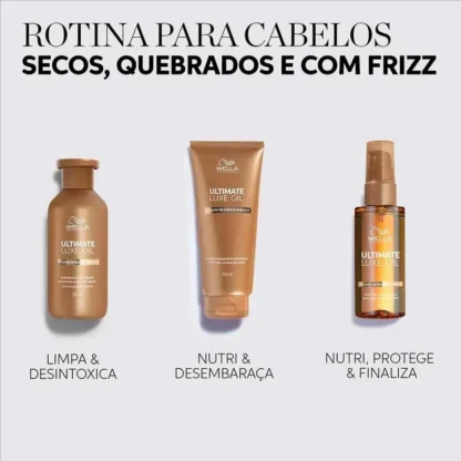 Máscara Capilar Ultimate Luxe Oil Wella Professionals 150ml - Imagem 4