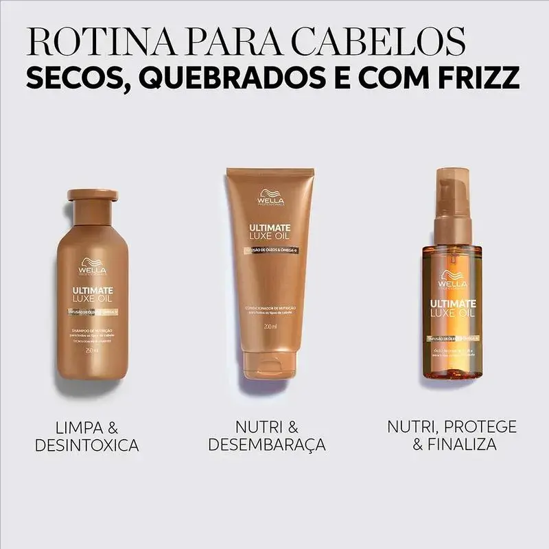 Máscara Capilar Ultimate Luxe Oil Wella Professionals 150ml - Imagem 4