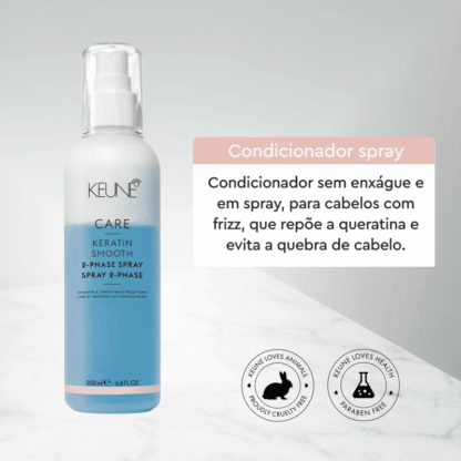 Spray Leave-in 2 Phase Keratin Smooth Keune 200ml - Image 2