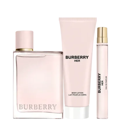 Kit Feminino Her Burberry Eau de Parfum 100ml + Loção Corporal 75ml + Travel Size 10ml - Imagem 2