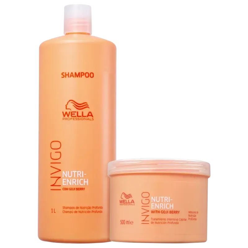 Kit Shampoo 1L + Máscara 500ml Invigo Nutri-Enrich Wella Professionals