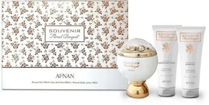 Kit Feminino Árabe Souvenir Floral Bouquet Afnan Eau de Parfum 100ml