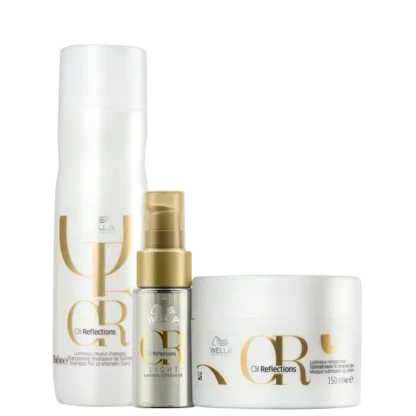 Kit Shampoo 250ml + Máscara 150ml + Óleo 30ml Oil Reflections Wella Professionals