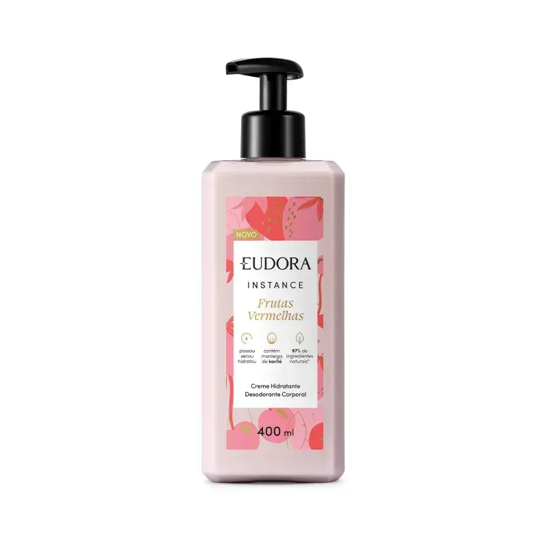 Hidratante Corporal Frutas Vermelhas Instance Eudora 400ml