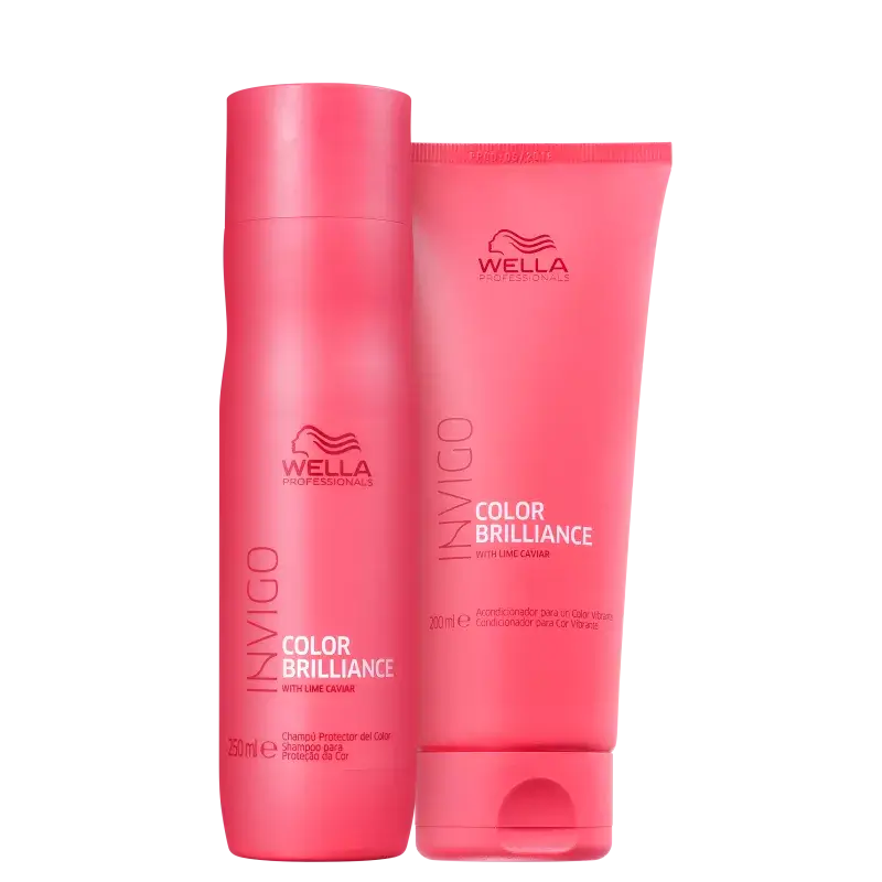 Kit Shampoo 250ml + Condicionador 200ml Invigo Color Brilliance Wella Professionals