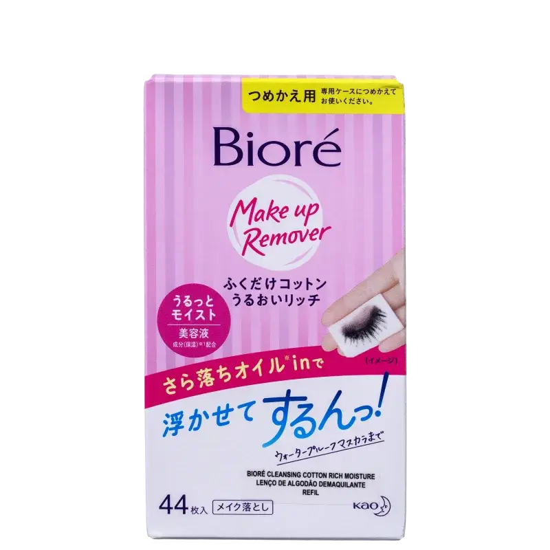 Lenço Demaquilante Make Up Remover Bioré (44 Unidades)