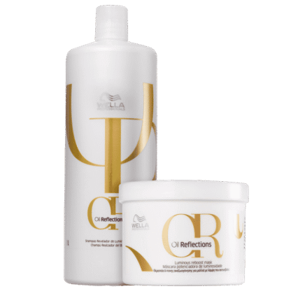 Kit Shampoo 1 Litro + Máscara 500ml Oil Reflections Wella Professionals