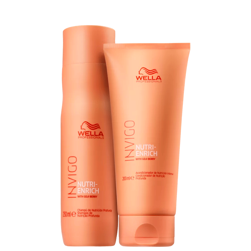 Kit Shampoo 250ml + Condicionador 200l Invigo Nutri-Enrich Wella Professionals