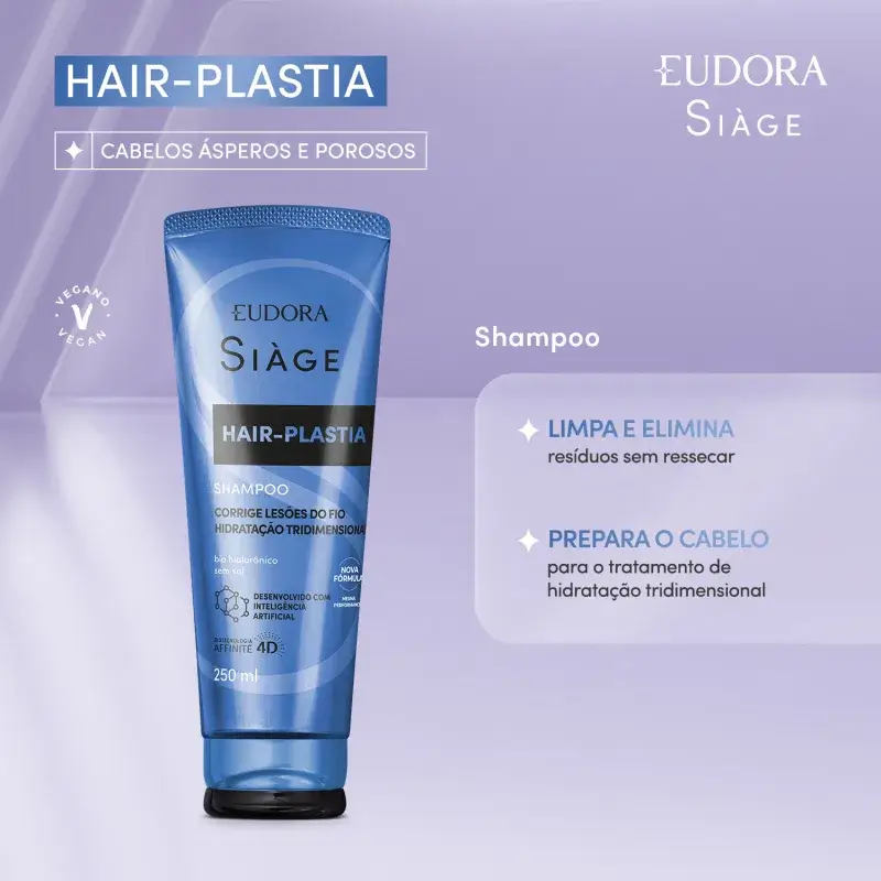 Shampoo Hair Plastia Siàge Eudora 250ml - Imagem 2