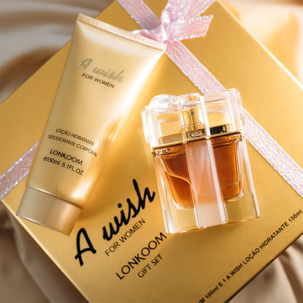 Kit Feminino A Wish Lonkoom Eau de Parfum 100ml - Imagem 3