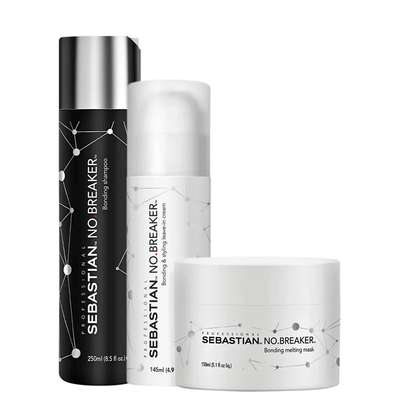 Kit Shampoo 250ml + Máscara 150ml + Leave-in 145ml No Breaker Sebastian Professional