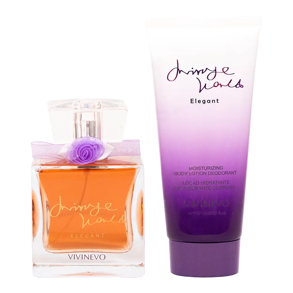 Kit Feminino Vivinevo Mirage World ELEGANT Lonkoom Eau de Parfum 100ml - Imagem 2
