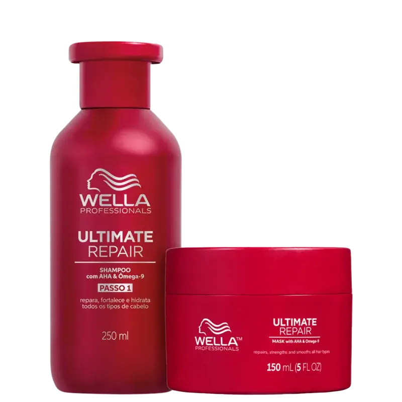Kit Ultimate Repair Shampoo 250ml + Máscara 150g Wella Professionals