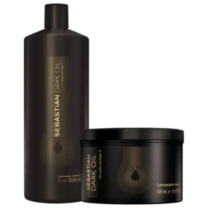 Kit Shampoo 1L + Máscara 500ml Dark Oil Sebastian