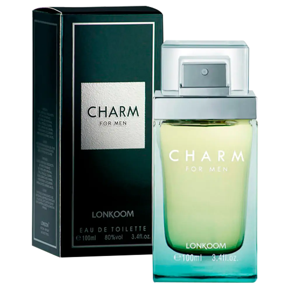 Perfume Masculino Charm For Men Lonkoom Eau de Toilette 100ml - Imagem 2