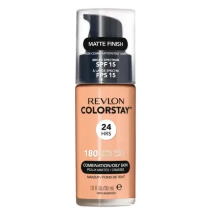 Base Líquida ColorStay 24 Horas Pele Mista à Oleosa FPS15 Revlon 30ml