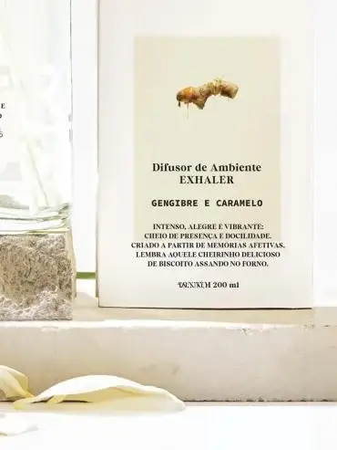 Difusor de Ambiente Exhaler Gengibre e Caramelo La`Ceri 200ml - Imagem 2
